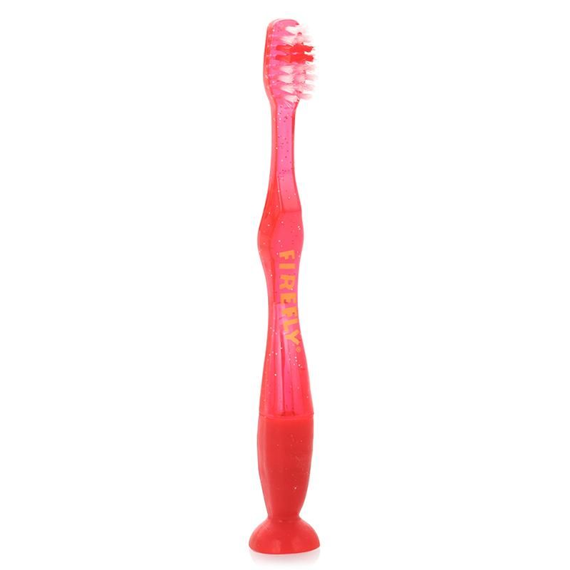 Зубная щетка Firefly красная с мигающим световым таймером и присоской